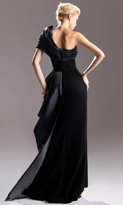 MNM COUTURE G1507 - Asymmetrical Drape Evening Gown Evening Dresses