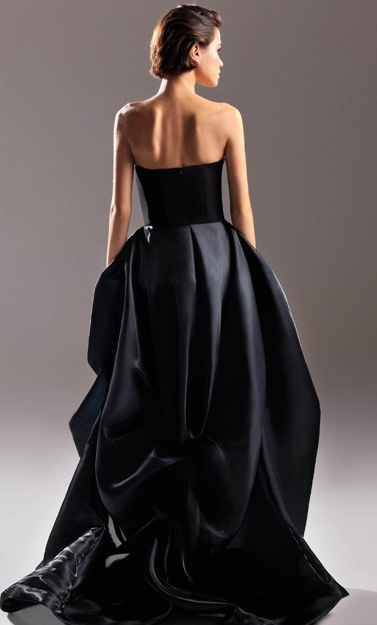 MNM COUTURE G1509 - Strapless Draped Evening Gown Special Occasion Dress