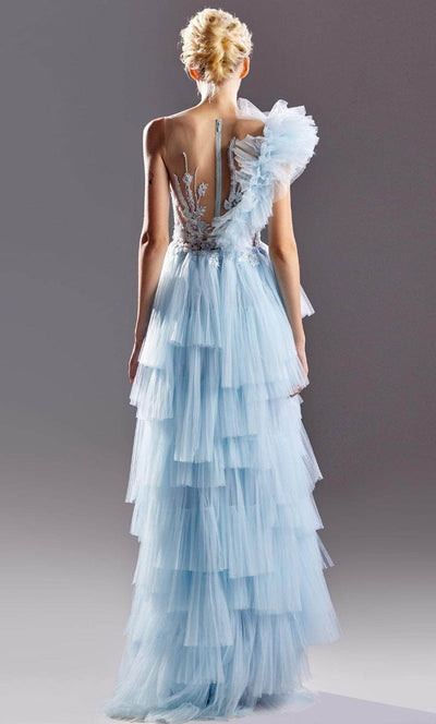 MNM COUTURE G1528 - Illusion Fitted Bodice Embroidered Prom Dress Prom Dresses