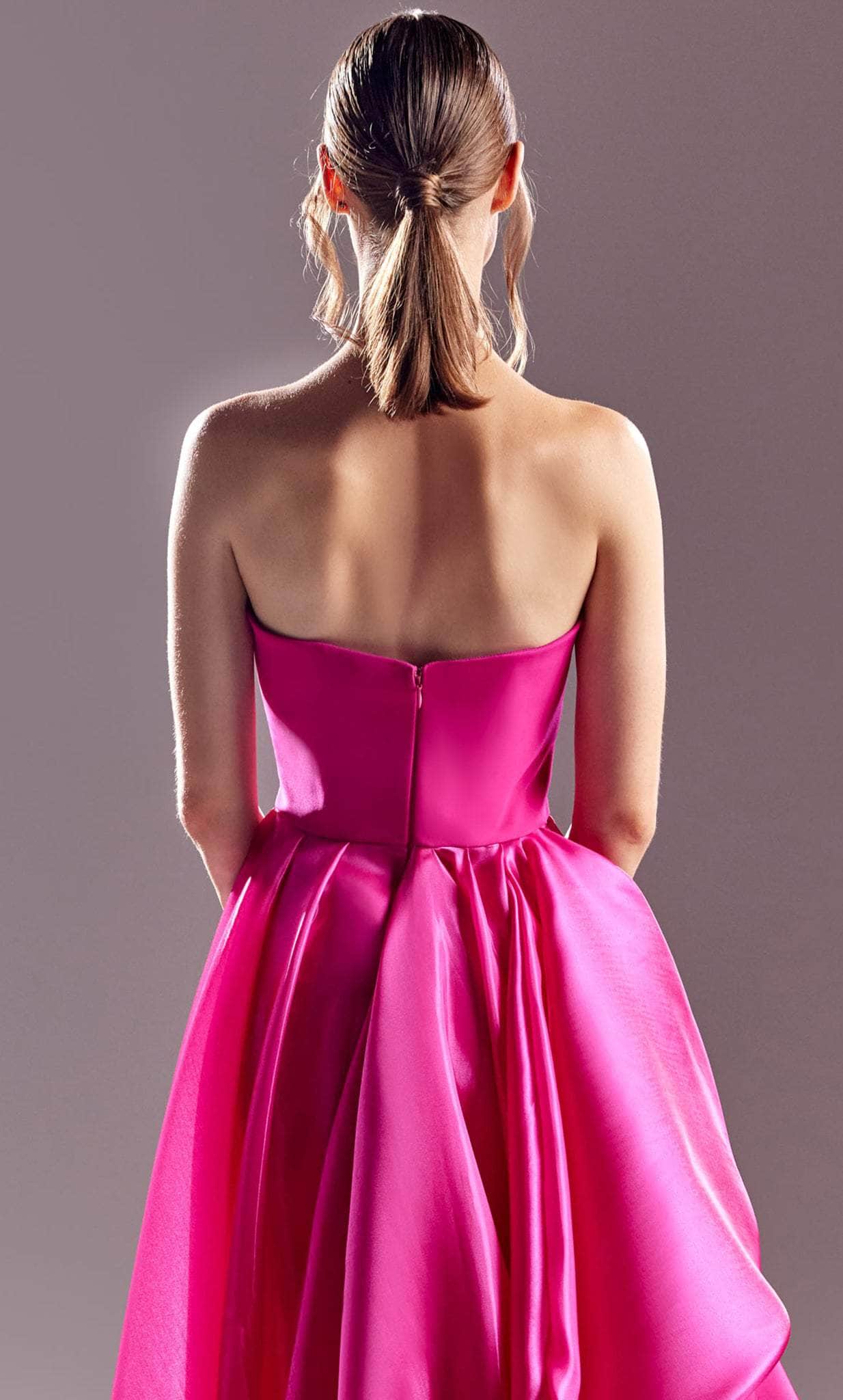MNM COUTURE G1541 - Strapless Laser Cut-Out Prom Gown Prom Dresses