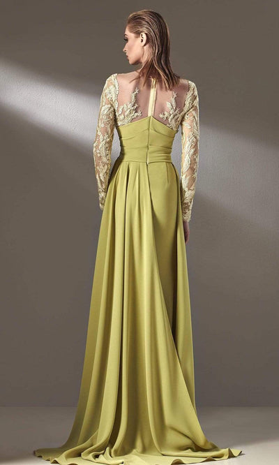 MNM COUTURE - K3893 Long Sleeves Sheath Evening Dress Mother of the Bride Dresses