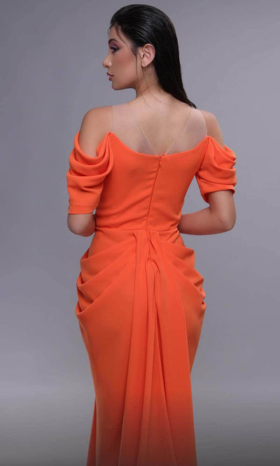 MNM Couture K4084 - Draped Plunge Evening Dress Evening Dresses