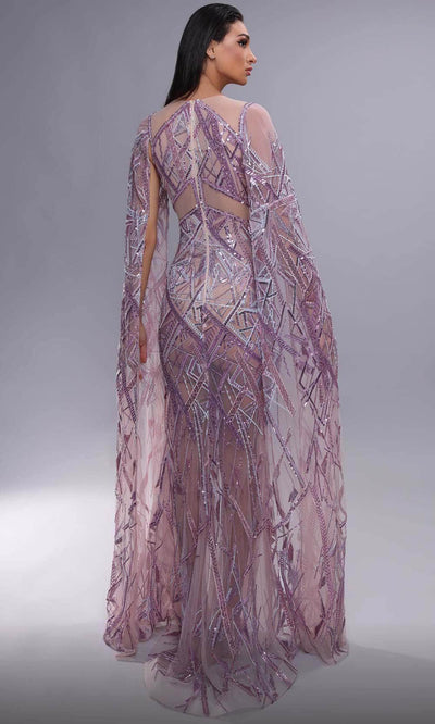 MNM Couture K4091 - Illusion Cutout Beaded Dress Evening Dresses