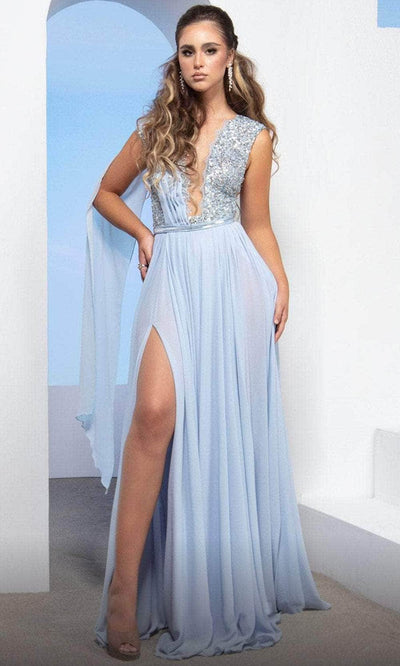 MNM COUTURE M0085 - Deep V A-Line Formal Dress Prom Dresses