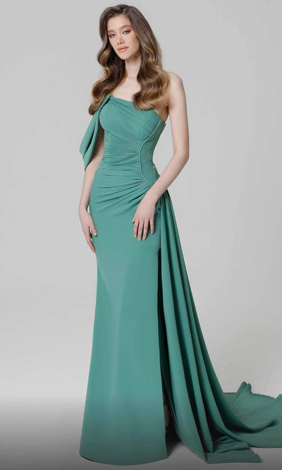 MNM Couture N0473 - Shirred Bodice Evening Dress Evening Dresses