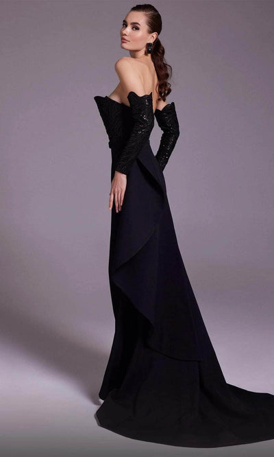 MNM Couture N0553 - Scalloped Sequin Evening Dress Evening Dresses