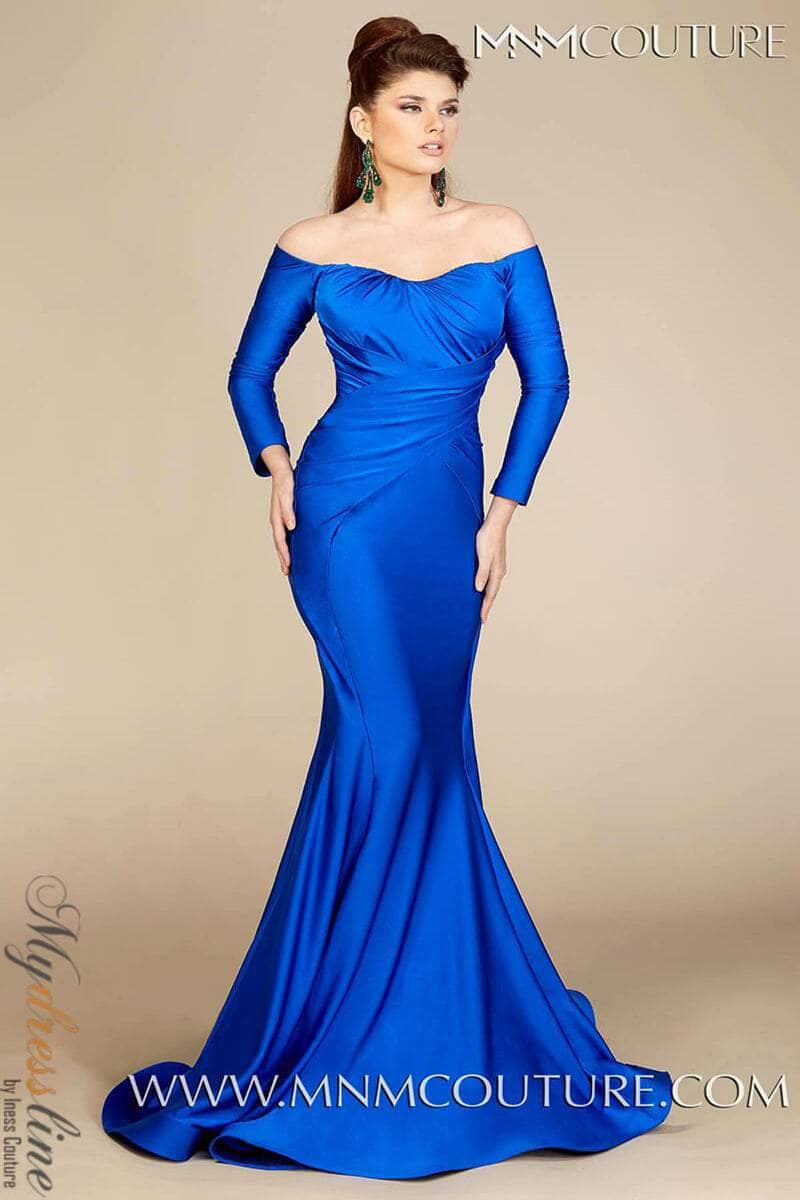 Mnm Couture S0003 - Ruched Trumpet Evening Dress Special Occasion Dress S 
