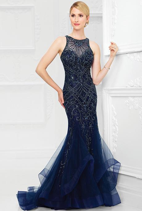 Mon Cheri - Trumpet Gown 117D62 - 1 pc Gray in Size 6 Available CCSALE 12 / Midnight