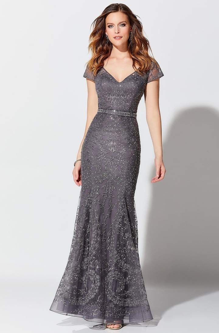 Mon Cheri - Trumpet Gown 117D70 CCSALE 8 / Charcoal