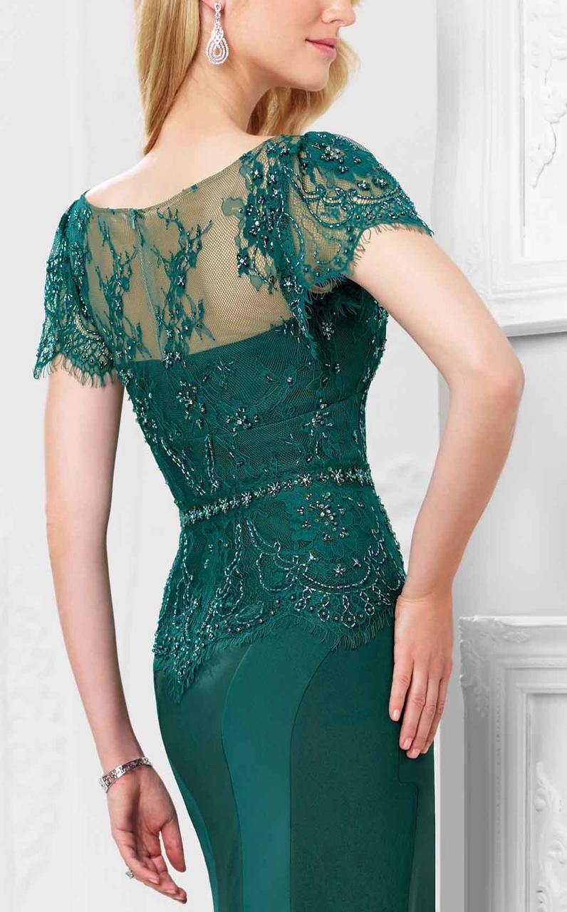Mon Cheri - Sweetheart Lace Mermaid Gown 117908 In Green
