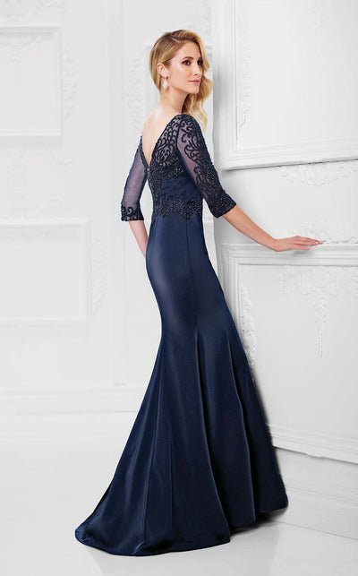 Mon Cheri - Montage by Mon Cheri - Fit And Flare Gown 117910W In Blue