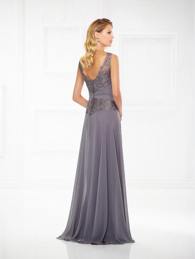 Montage by Mon Cheri - 118976W Lace Chiffon A-line Dress Mother of the Bride Dresses