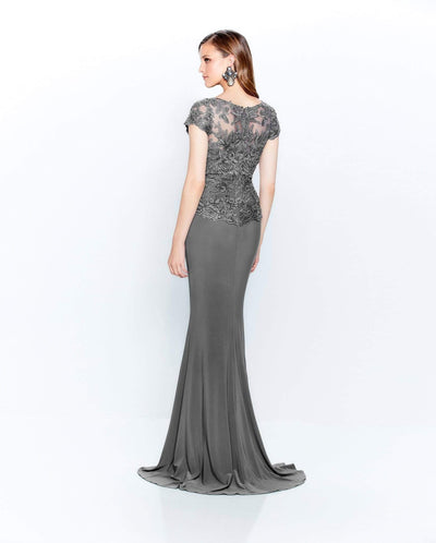 Montage by Mon Cheri - 120910W Embroidered Keyhole Front Long Dress Mother of the Bride Dresses