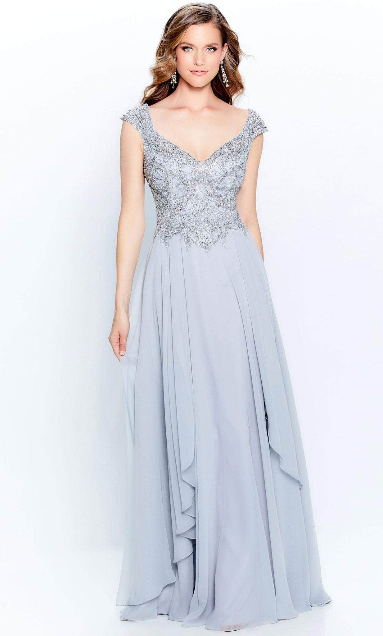 Montage by Mon Cheri 120914W - Chiffon Skirt Gown