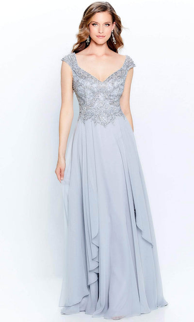 Montage by Mon Cheri 120914W - Chiffon Skirt Gown