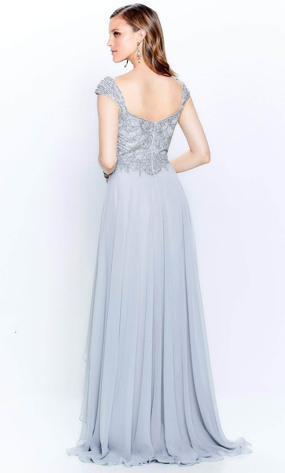 Montage by Mon Cheri 120914W - Chiffon Skirt Gown