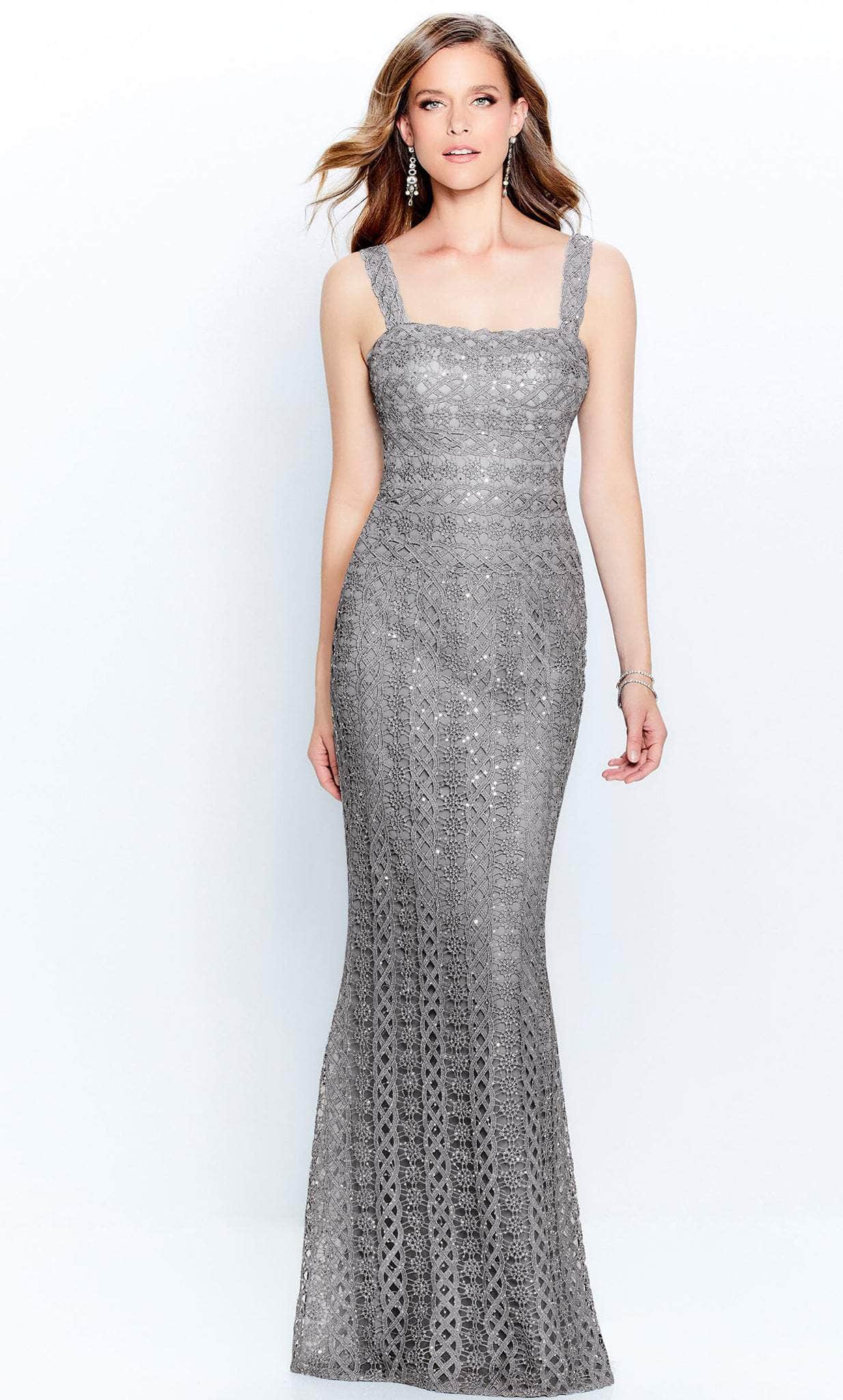 Montage by Mon Cheri 120916W - Embroidered Dress