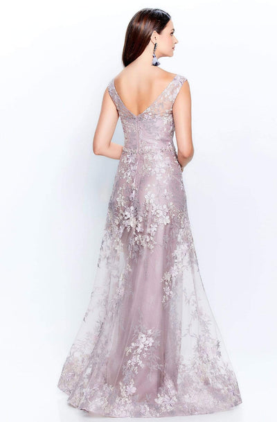 Montage by Mon Cheri - 120917W Embroidered Bateau A-Line Dress Mother of the Bride Dresses