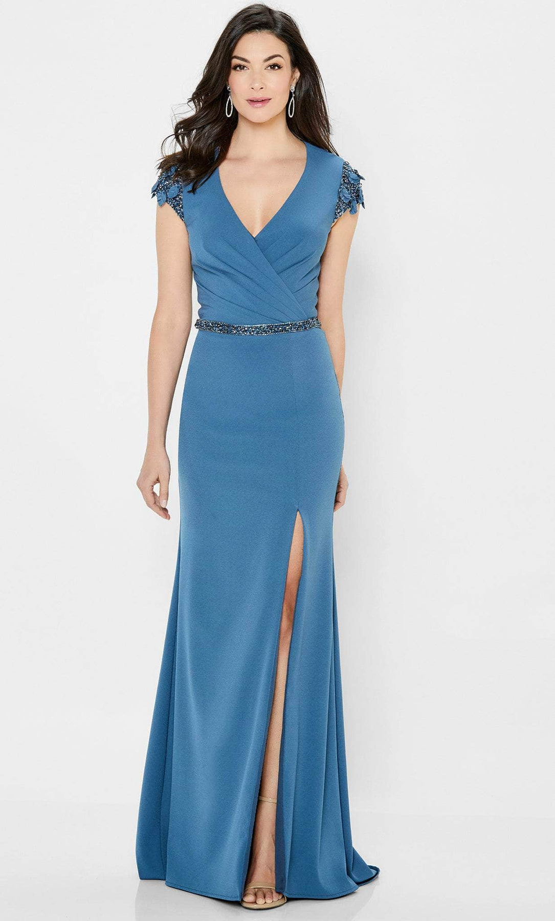 Montage by Mon Cheri 122902W - Surplice Bodice Gown