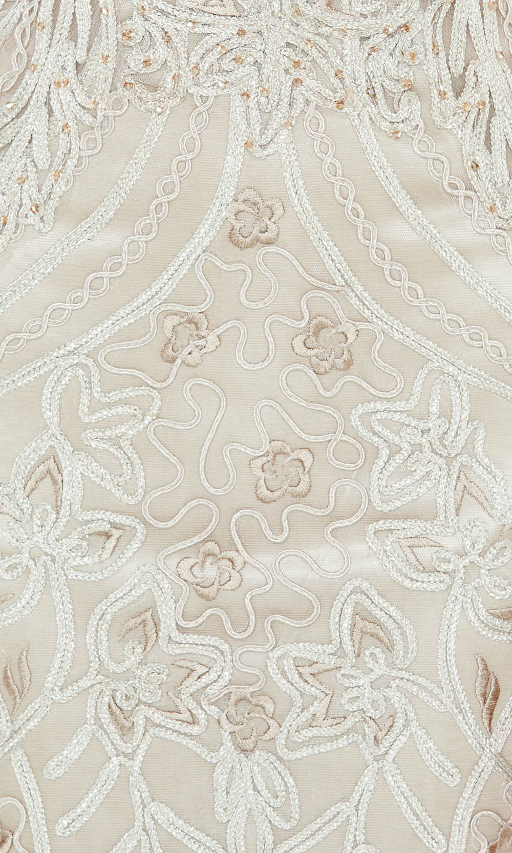 Montage by Mon Cheri 122904 - Detachable Straps and Shawl Dress In White