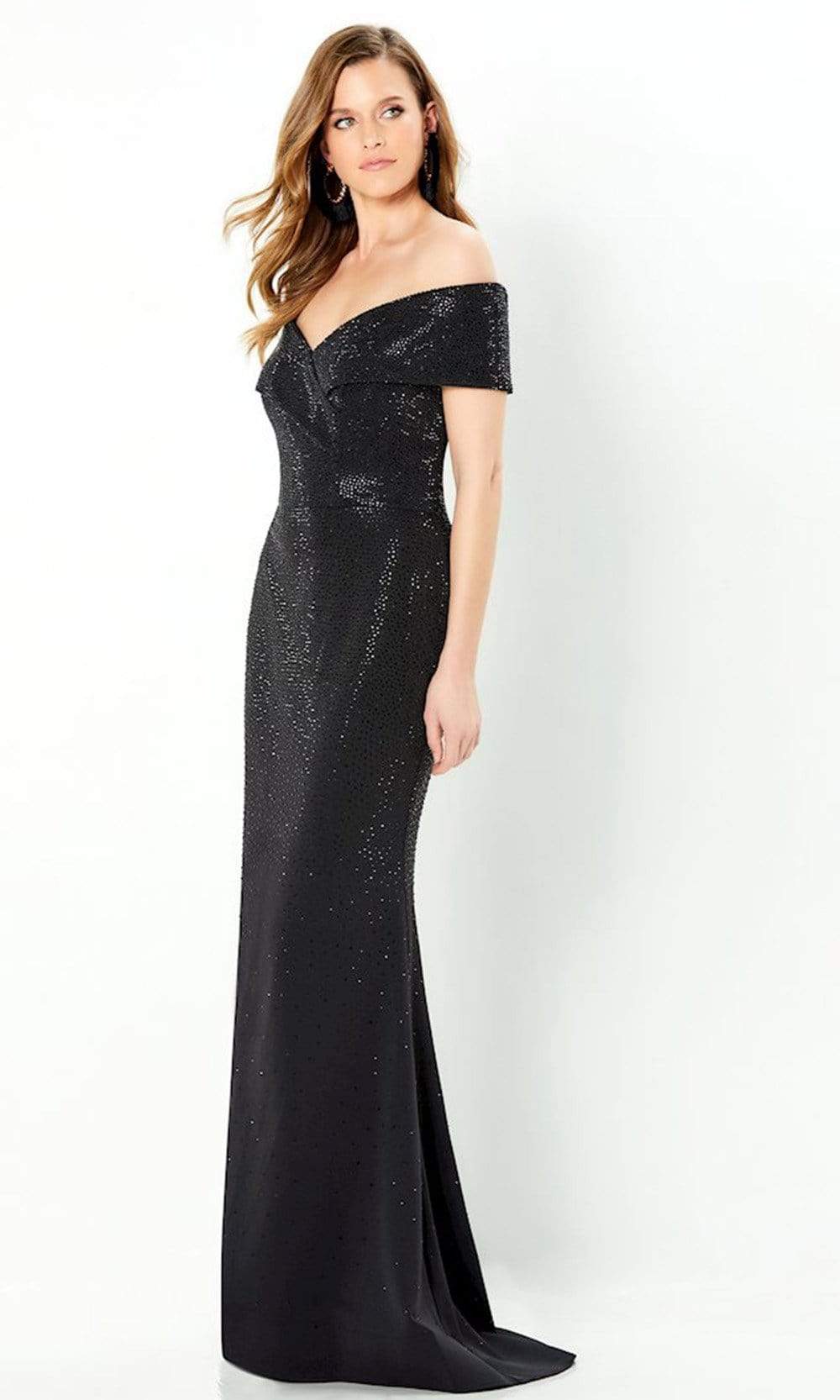 Montage by Mon Cheri - 220949 Off-Shoulder Beaded Evening Gown Evening Dresses