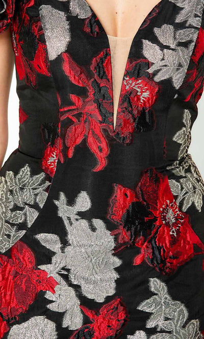 Montage by Mon Cheri - 220952 Floral Deep Off-Shoulder Gown Evening Dresses