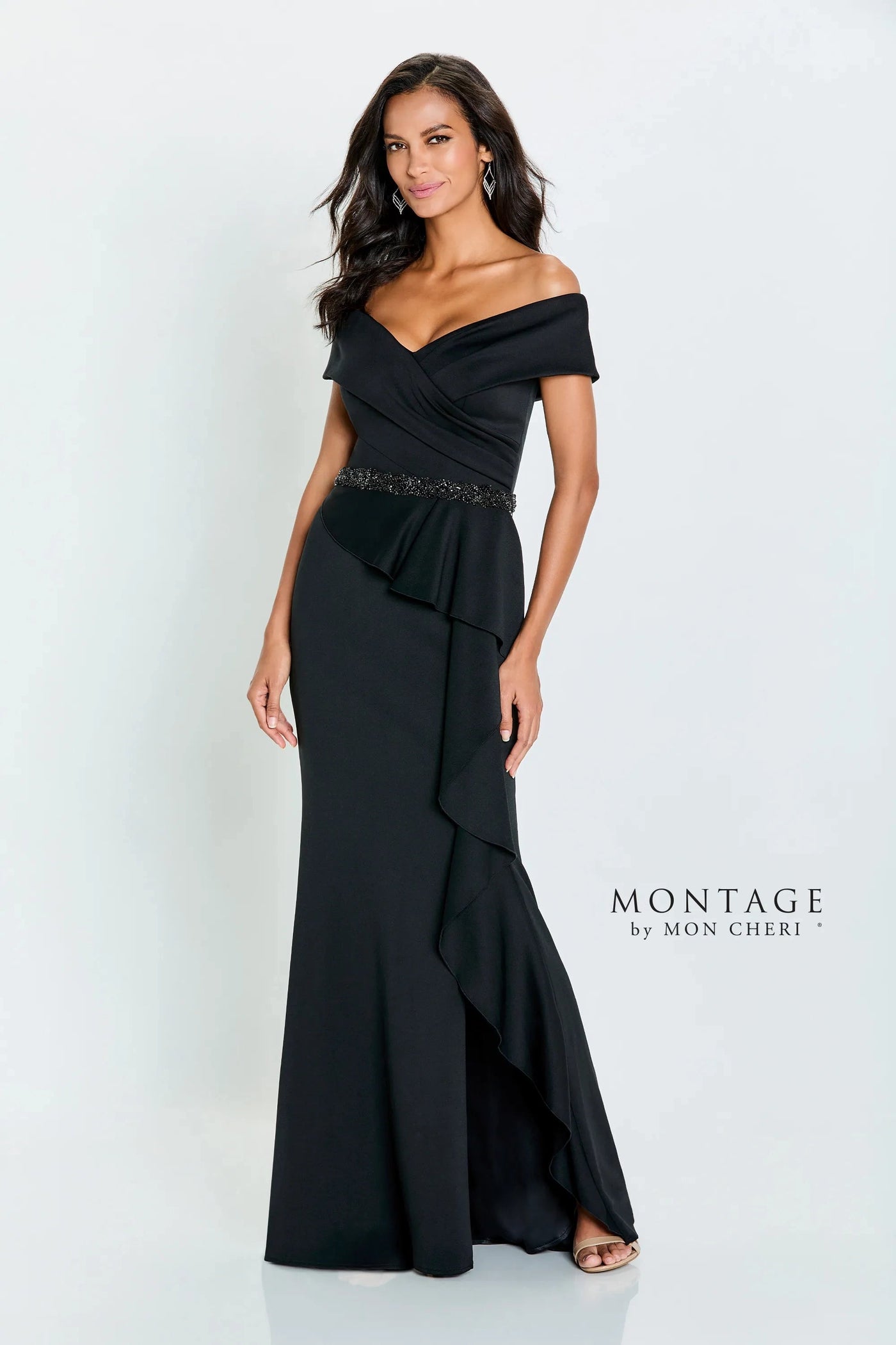 Montage by Mon Cheri 221976W - Off Shoulder Gown