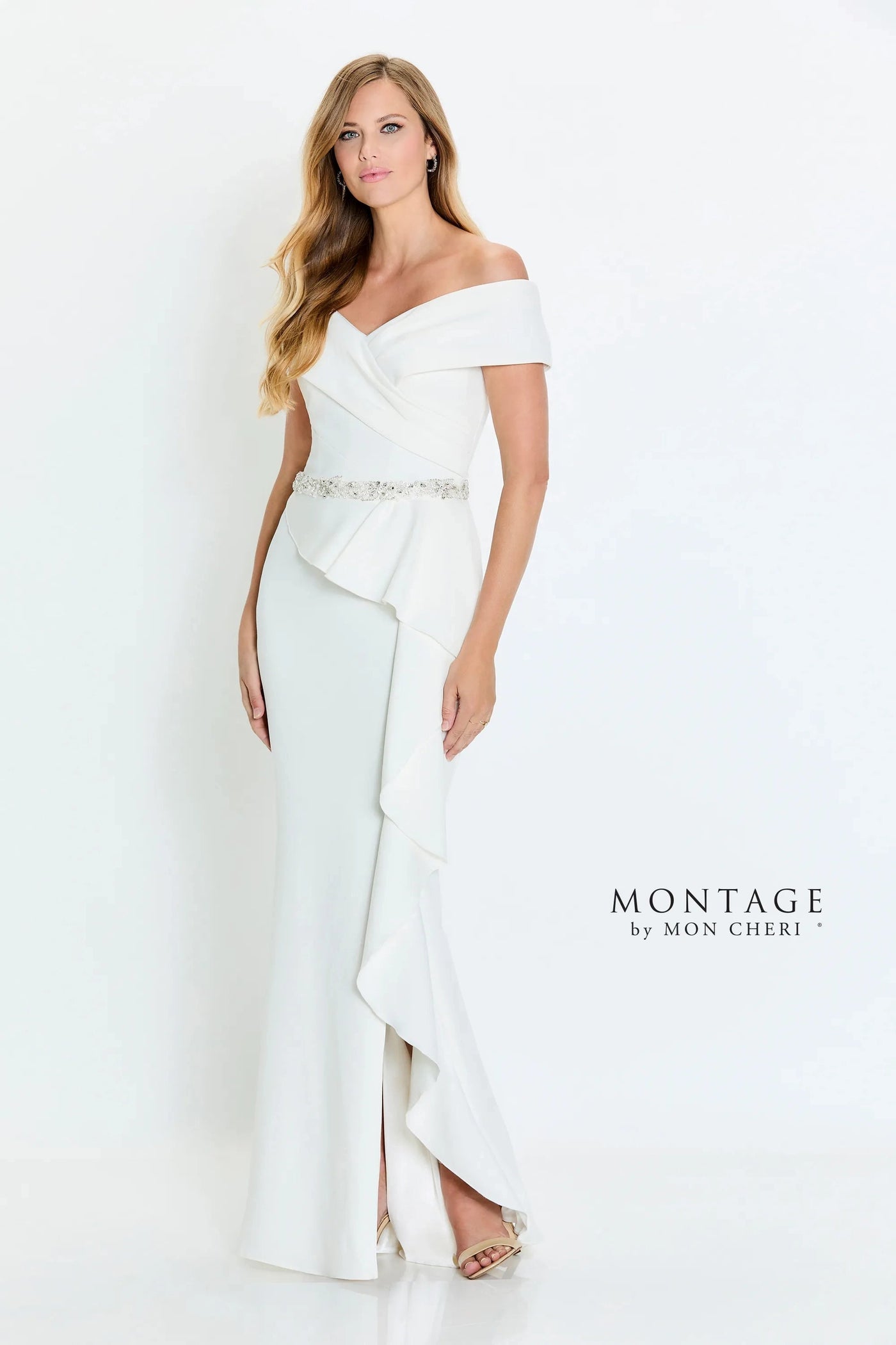 Montage by Mon Cheri 221976W - Off Shoulder Gown