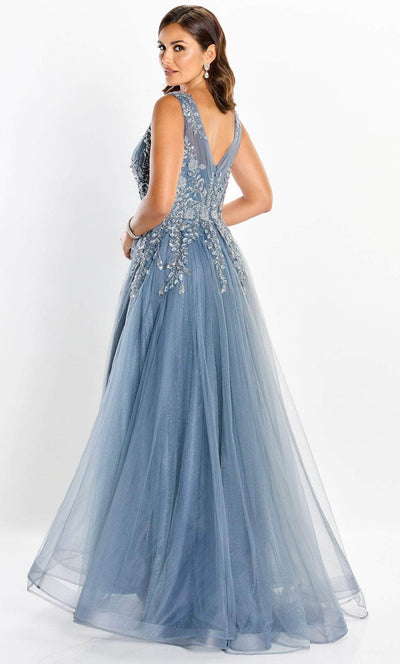 Montage by Mon Cheri M2203 - Glittered Floral Tulle A-line Dress Special Occasion Dress