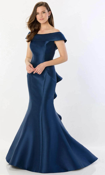 Montage by Mon Cheri M2237 - Off-Shoulder Ruffled Detail Gown Prom Dresses