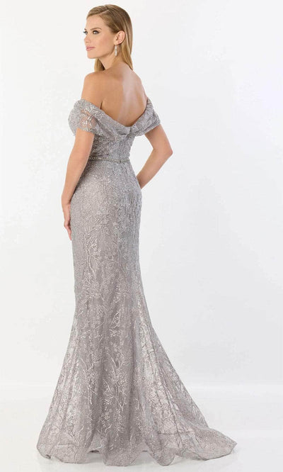 Montage by Mon Cheri M2238 - Off-Shoulder Stone Accent Gown Prom Dresses