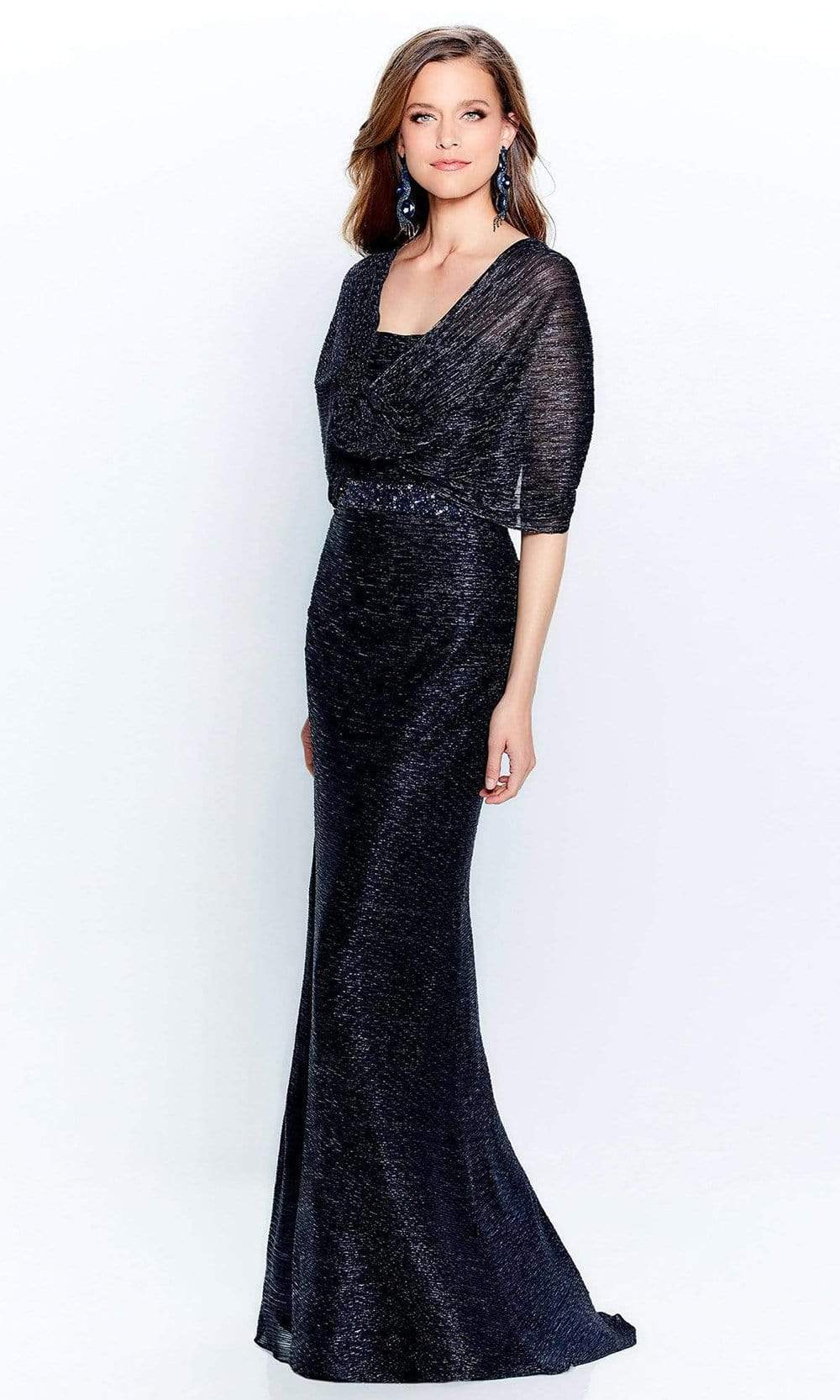Montage by Mon Cheri - Strapless Fitted Evening Dress 120902 - 1 pc Navy In Size 20 Available CCSALE 20 / Navy
