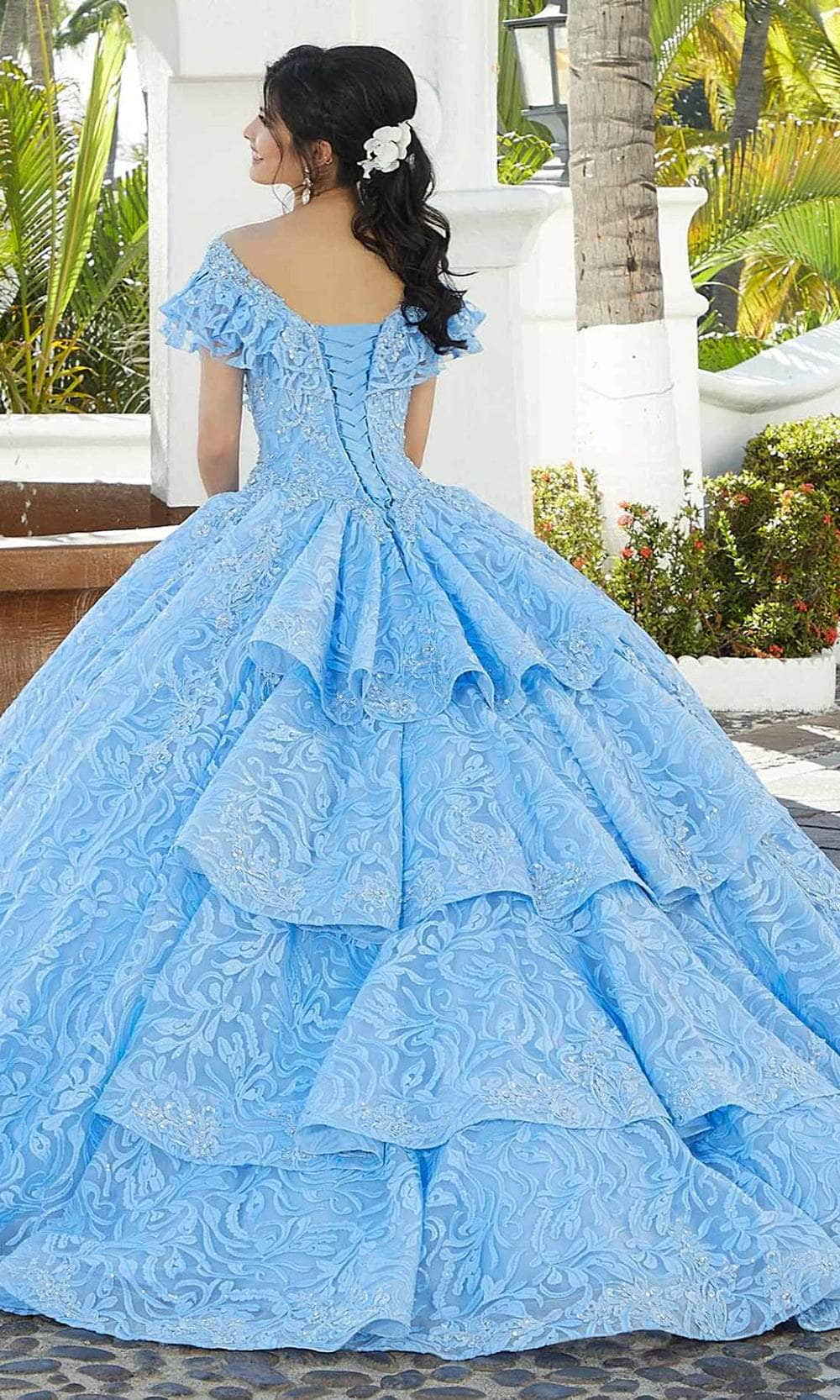 Mori Lee 34072 - Ruffled Off-Shoulder Quinceanera Ballgown Quinceanera Dresses