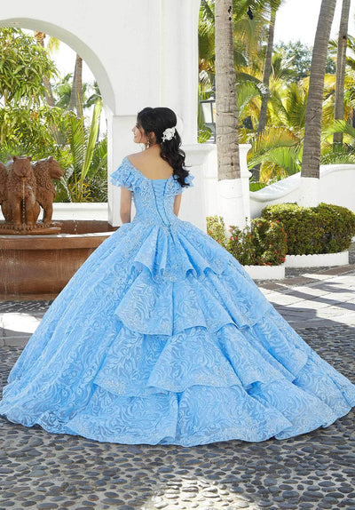 Mori Lee 34072 - Ruffled Off-Shoulder Quinceanera Ballgown Special Occasion Dress