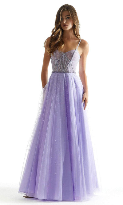 Mori Lee 49004 - Crystal Bustier Prom Dress Prom Dress 00 /  Lilac