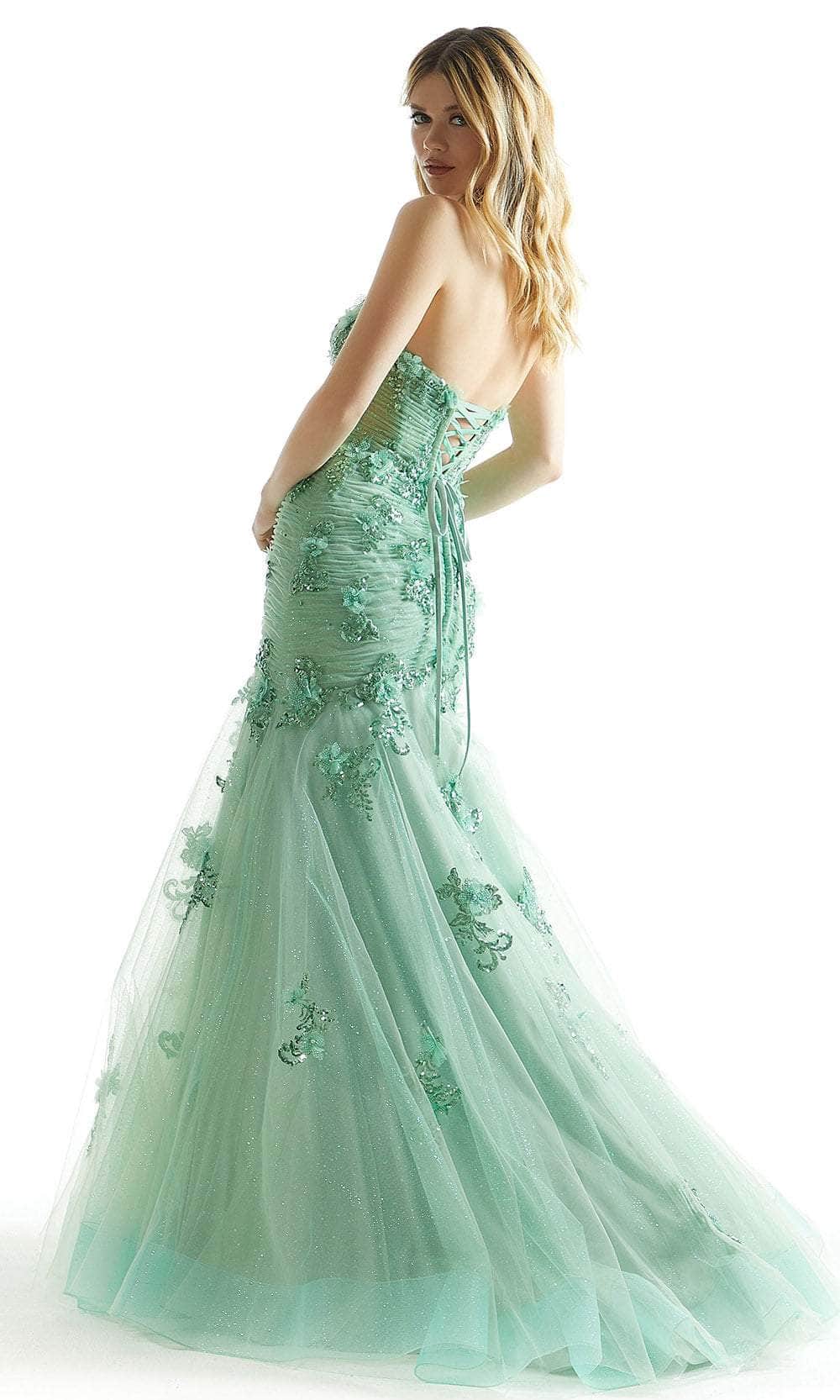 Mori Lee 49008 - 3D Floral Mermaid Prom Dress Prom Dress