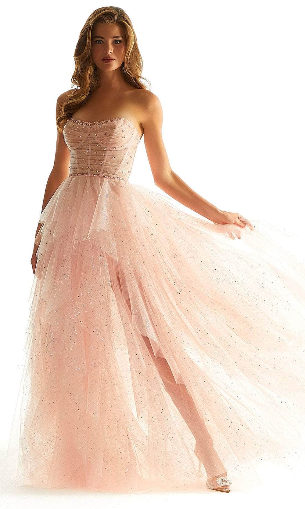 Mori Lee 49015 - Shirred Corset Prom Dress Prom Dress