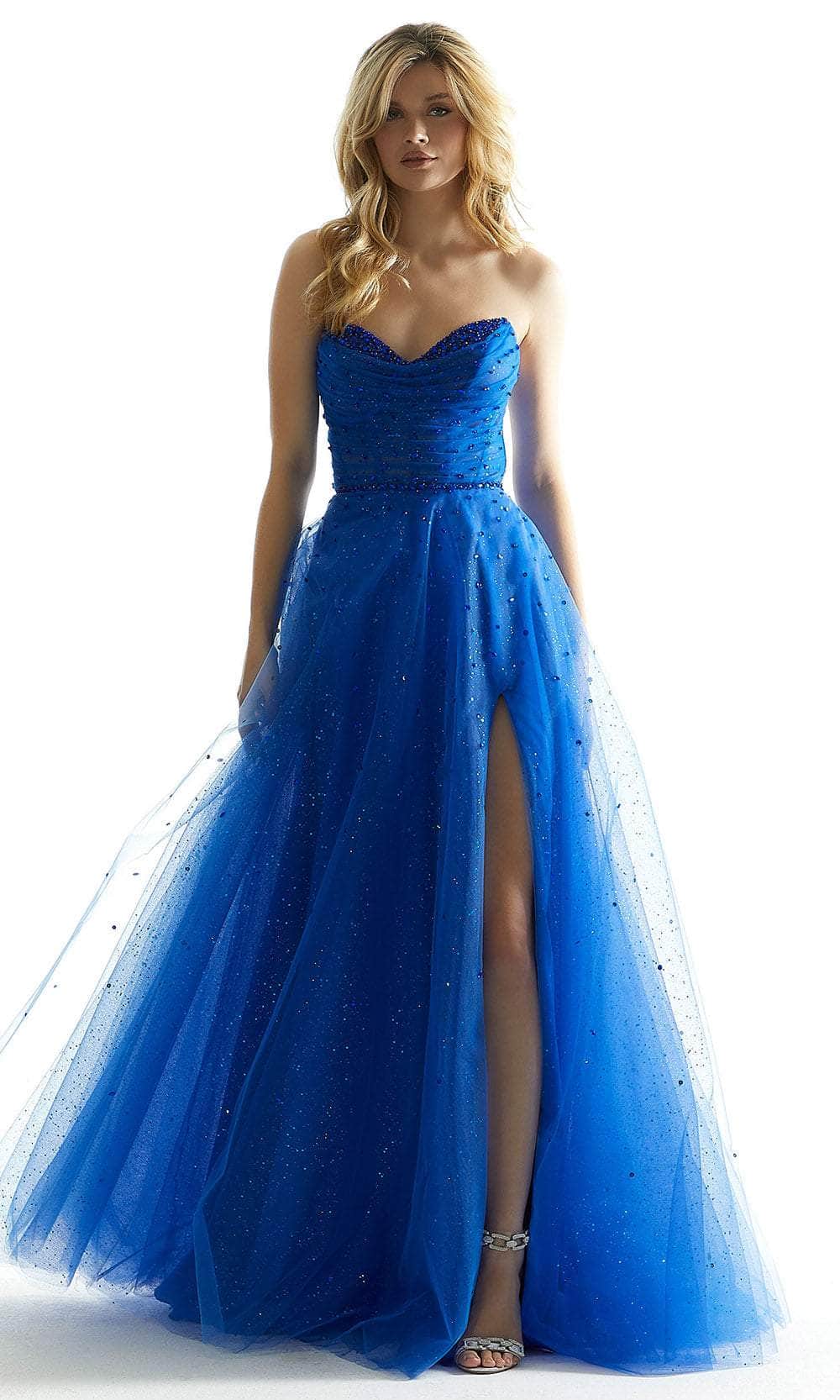 Mori Lee 49028 - Sparkle Tulle Prom Dress Prom Dress 00 /  Regal Royal