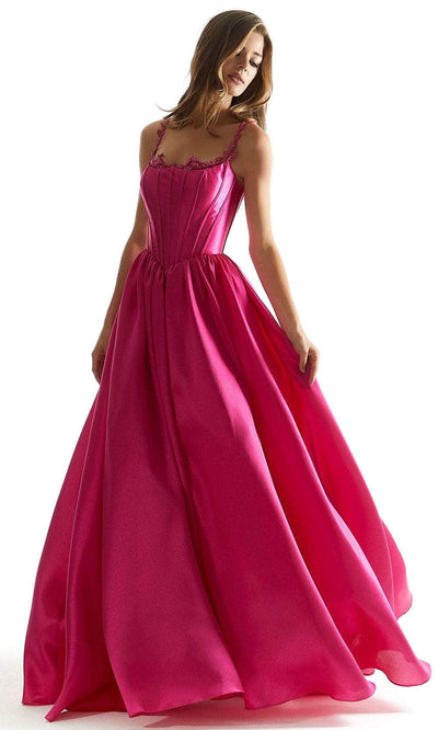 Mori Lee 49036 - Embroidery Ballgown Prom Dress Prom Dress 00 /  Fuchsia