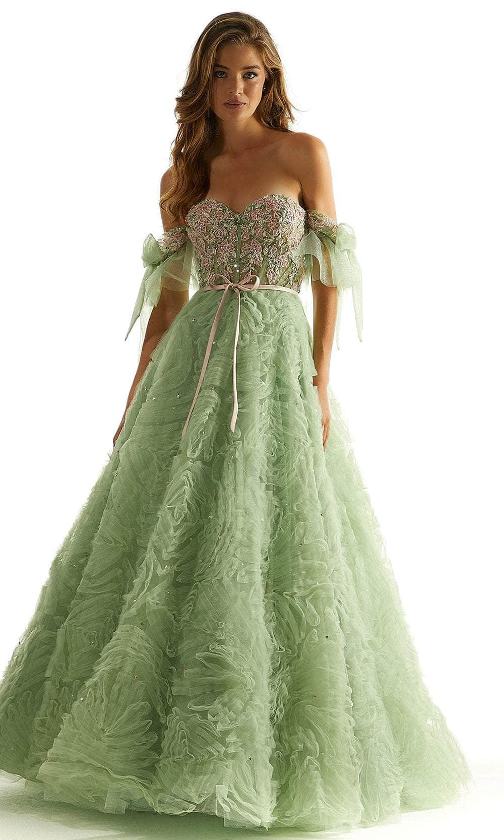 Mori Lee 49068 - Glitter Sheer Prom Dress Prom Dress