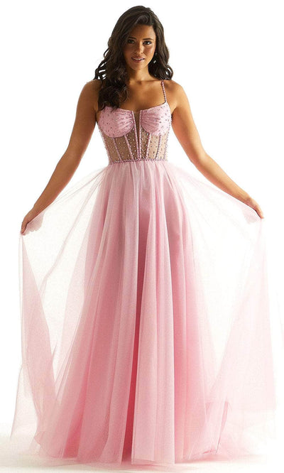 Mori Lee 49069 - Corset Tulle Prom Dress Prom Dress 00 /  Pucker Up Pink