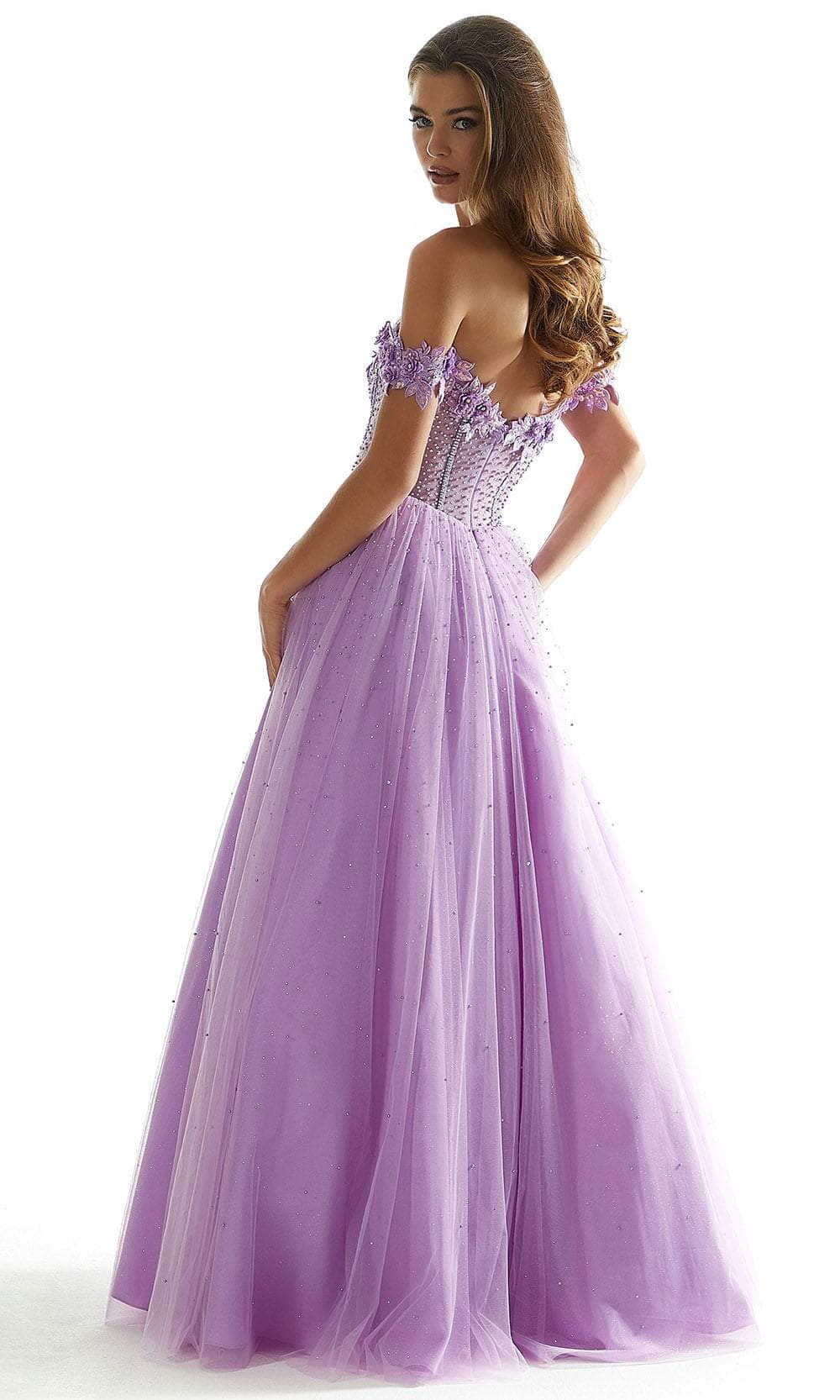 Mori Lee 49075 - Sheer Bustier Prom Dress Prom Dress