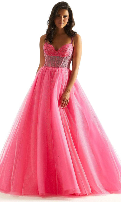 Mori Lee 49080 - Beads Corset Prom Dress Prom Dress 00 /  Pink Panther