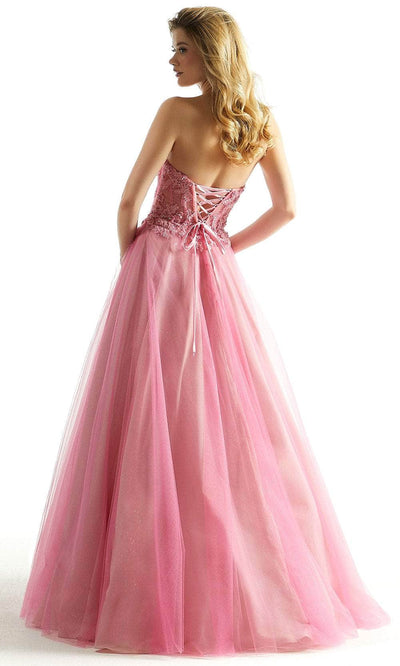 Mori Lee 49086 - Strapless Lace Prom Dress Prom Dress
