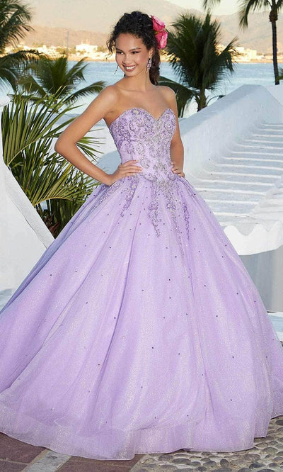 Mori Lee 60166 - Glittered Tulle Quinceanera Ballgown Ball Gowns