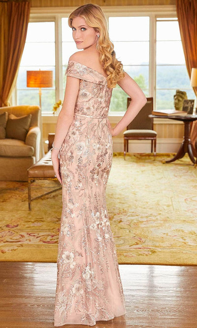 Mori Lee 72506 - Off-Shoulder Floral Embroidered Long Dress Evening Dresses