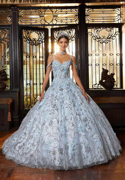 Mori Lee 89332 - Cold Shoulder Flora Embroidered Gown Special Occasion Dress