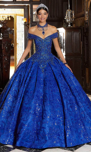 Mori Lee 89339 - Embroidered Tulle Quinceanera Ballgown – Couture