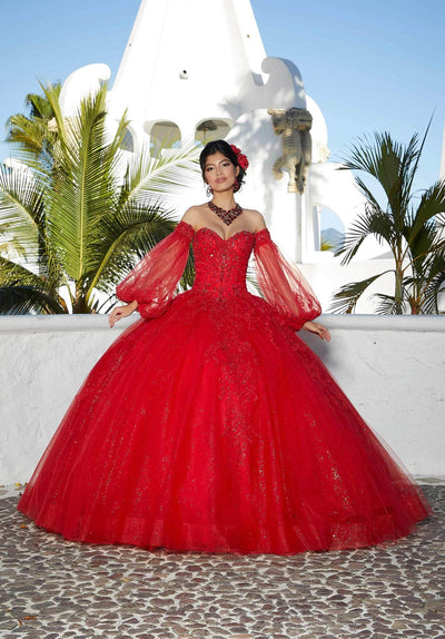 Mori Lee 89359 - Puffy Sleeve Sweetheart Ballgown Special Occasion Dress