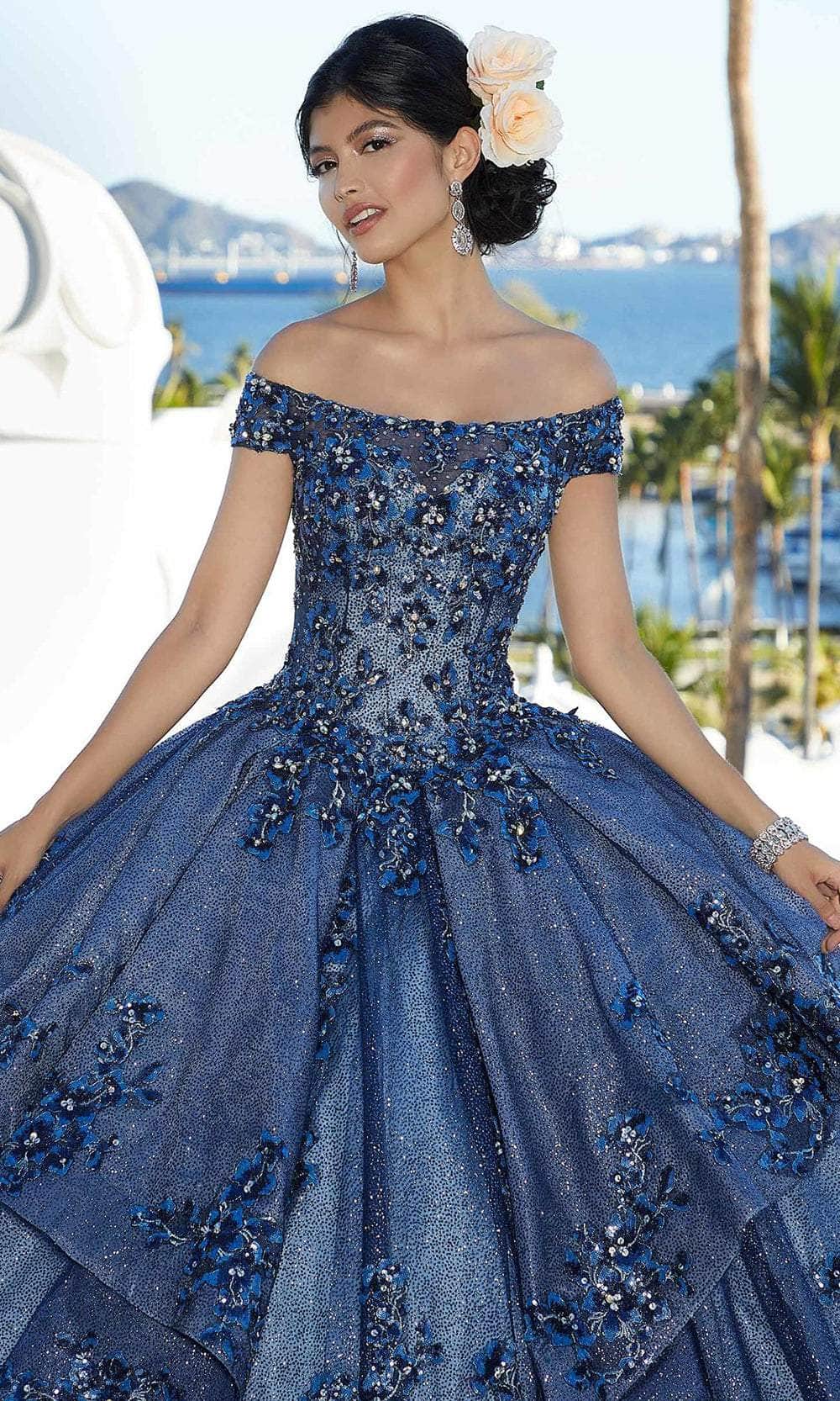 Mori Lee 89364 - Crystal Off-Shoulder Quinceañera Dress Prom Dresses